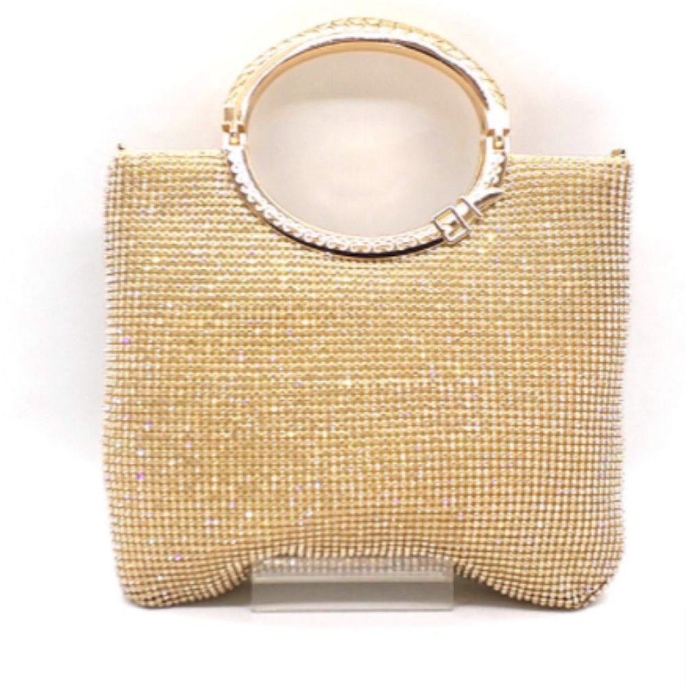 Glittering Gold Soft Evening Bag NEW